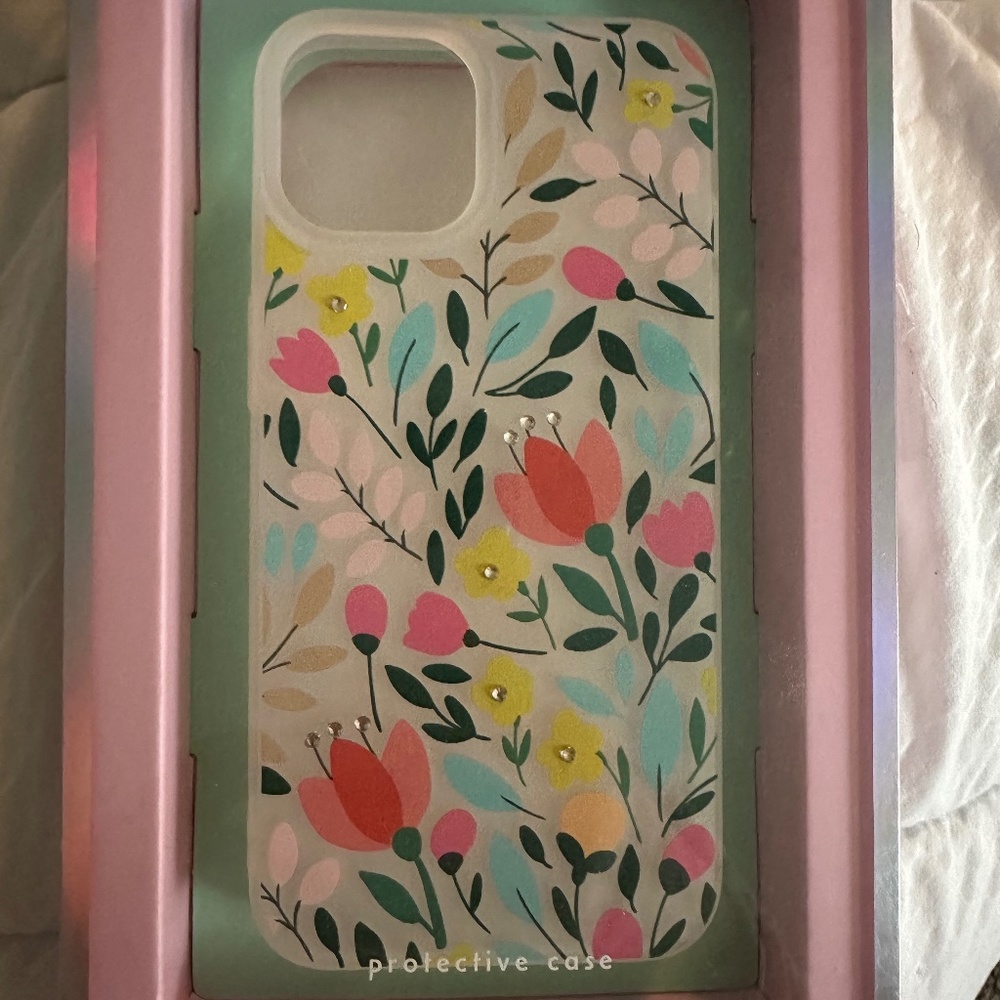Pink Sky iPhone 13/14 Floral Case
